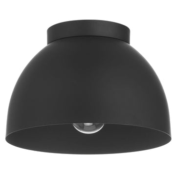 Erling 1 Light Medium 10 Inch Flush Lighting Hunter Matte Black 