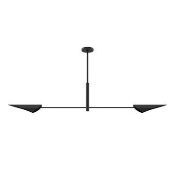 Merian 2 Light Extra Large 65 Inch Linear Lighting Hunter Matte Black 